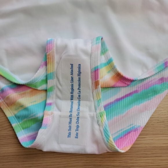 NEW Xhilaration Rainbow High Waist Swimsuit Bottoms - Picture 8 of 11